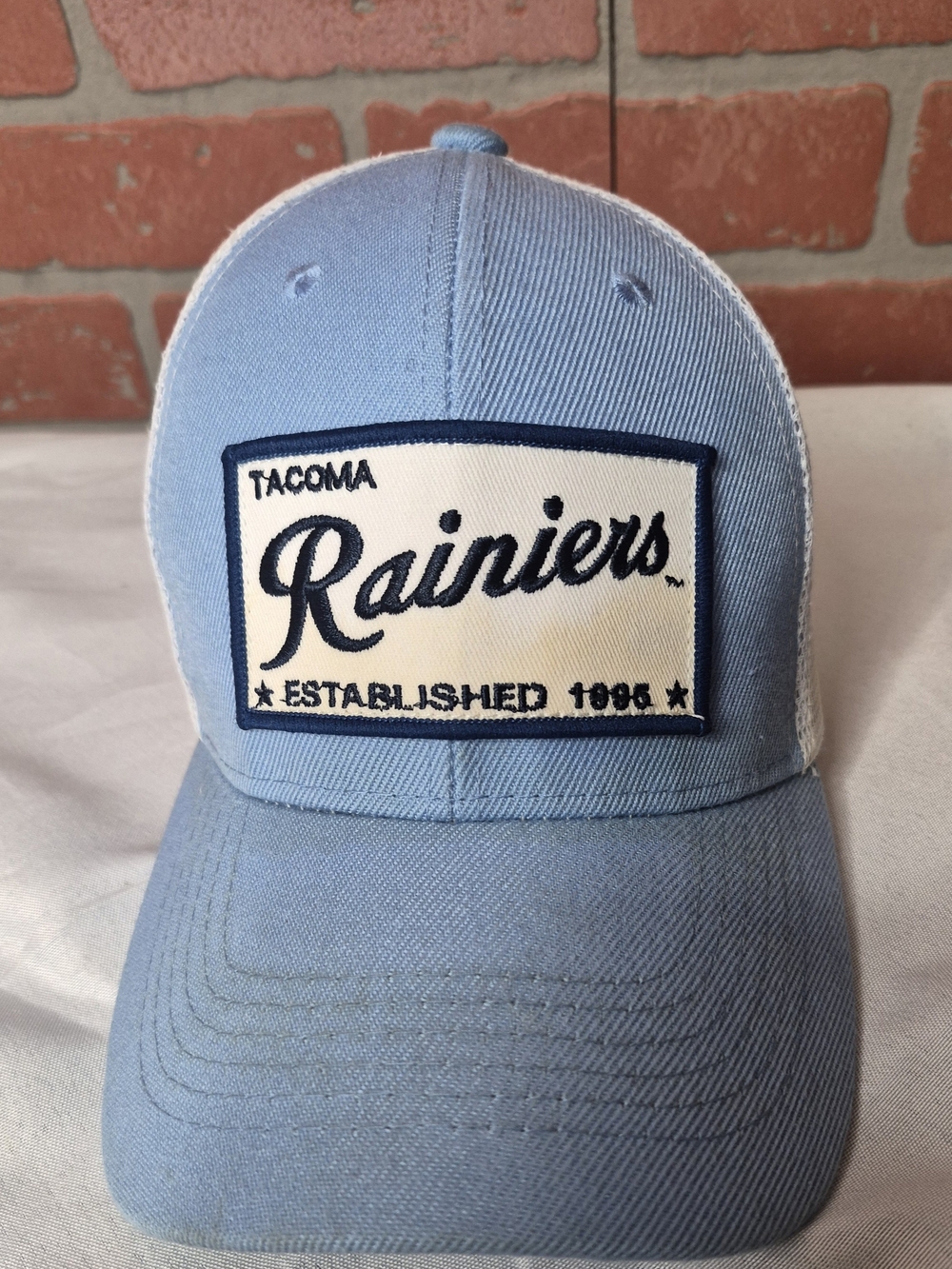 Light Blue Logo Trucker Hat